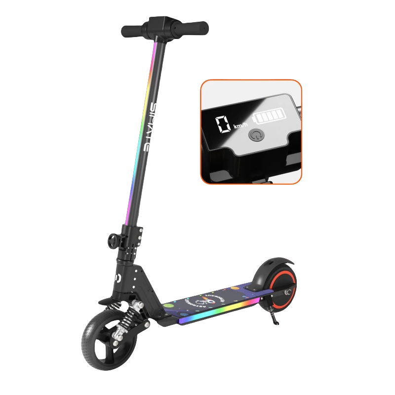 Simate S5 Kid's Flash Light scooter electric 130W motor 24V 2.5Ah battery