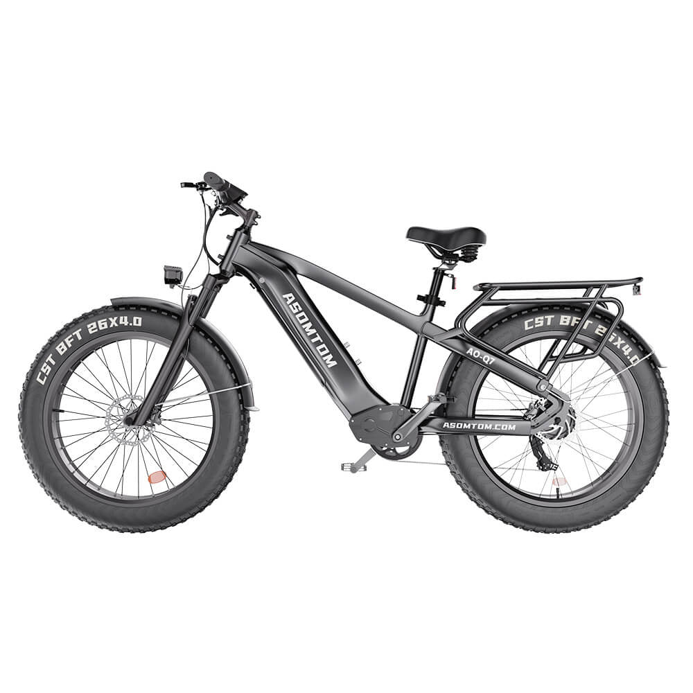 Bicicletta elettrica ASOMTOM Q7 da 26" per tutti i terreni, motore da 750 W, batteria da 48 V e 15 Ah