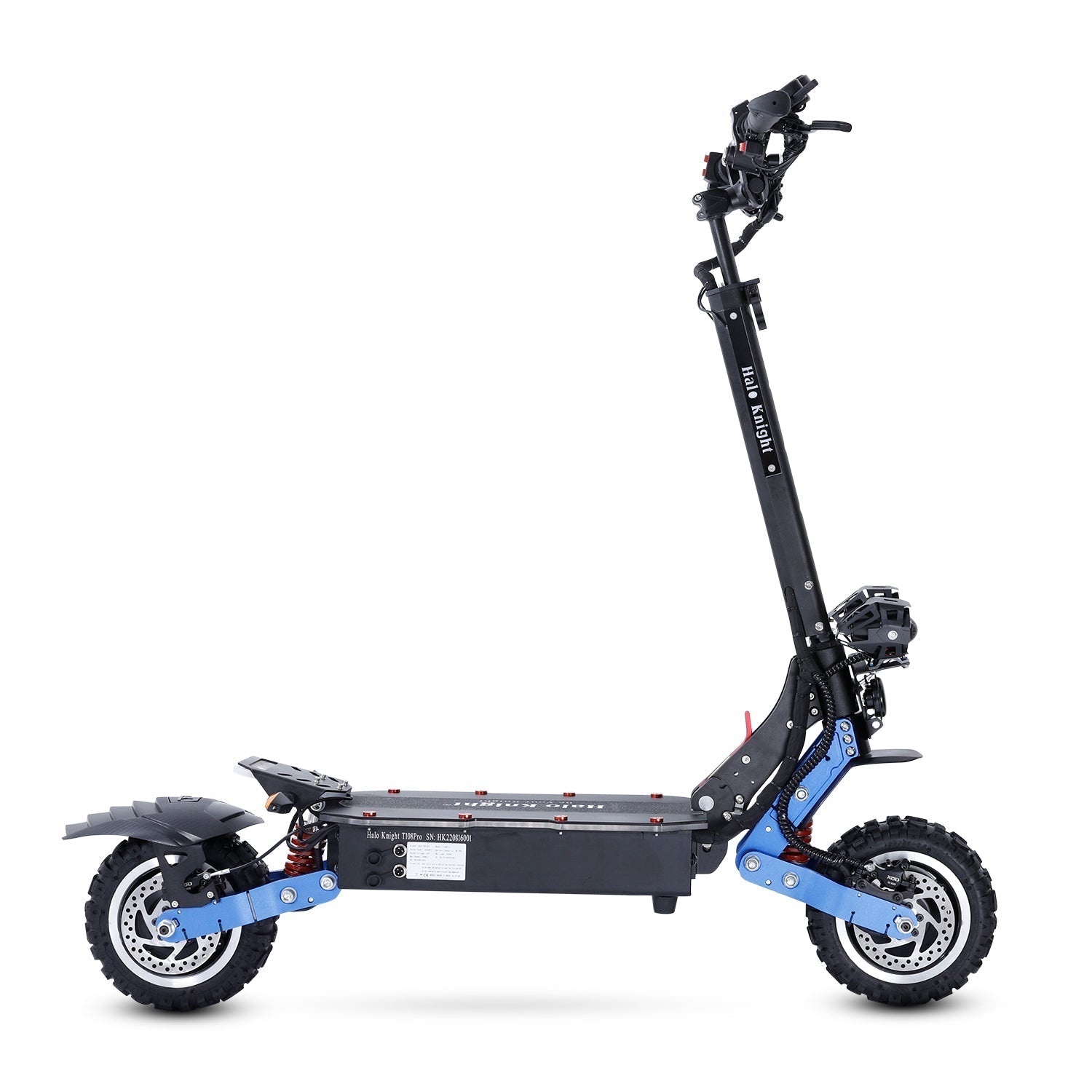 HALO KNIGHT T108 Pro 11" Off-Road Foldable Electric Scooter 2*3000W Motor 60V 38.4Ah Battery
