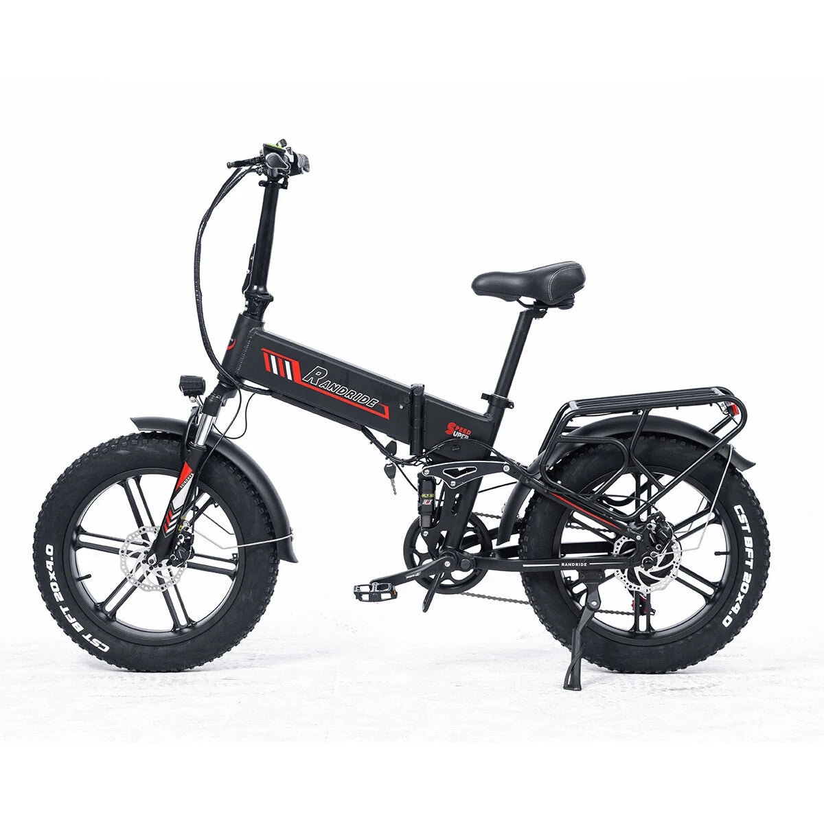 Bicicletta elettrica pieghevole RANDRIDE YX20M da 20", motore da 1000 W, batteria da 48 V e 17 Ah