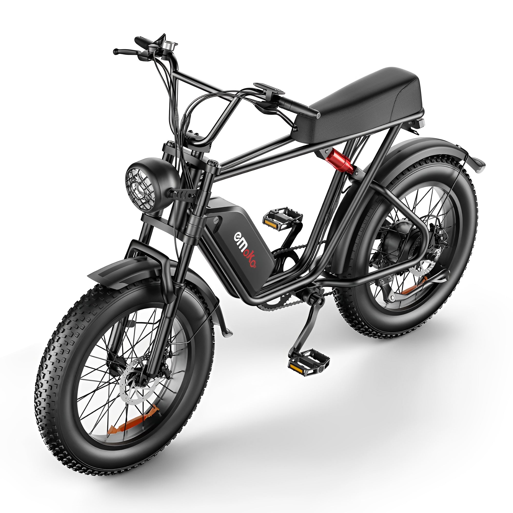 Emoko C91 Fast Ebike 20 inch Fat Tire 48V 1000w 20ah Max Speed 50KM 80km Long Range Offroad Electric Bike for Adults