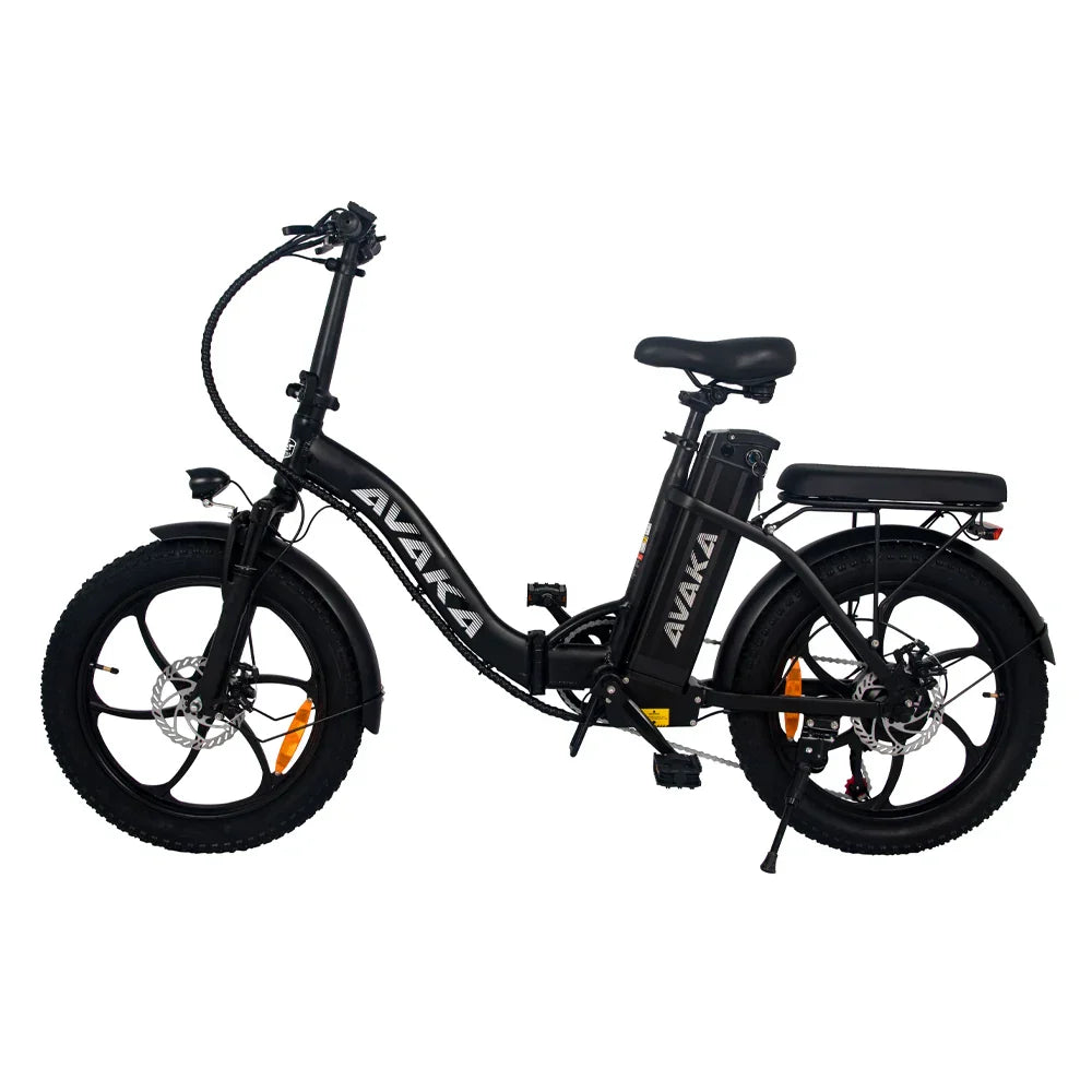 AVAKA BZ20 PLUS 20" Step-Thru Folding Electric City Bike 500W Motor 48V 18.2Ah Battery