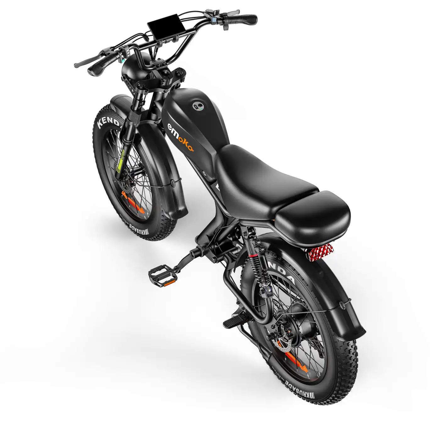 Emoko C93 48V 20AH Fast Moped-style Off Road full suspension Ebike 20 inch Fat Tire Dual Seat for adults