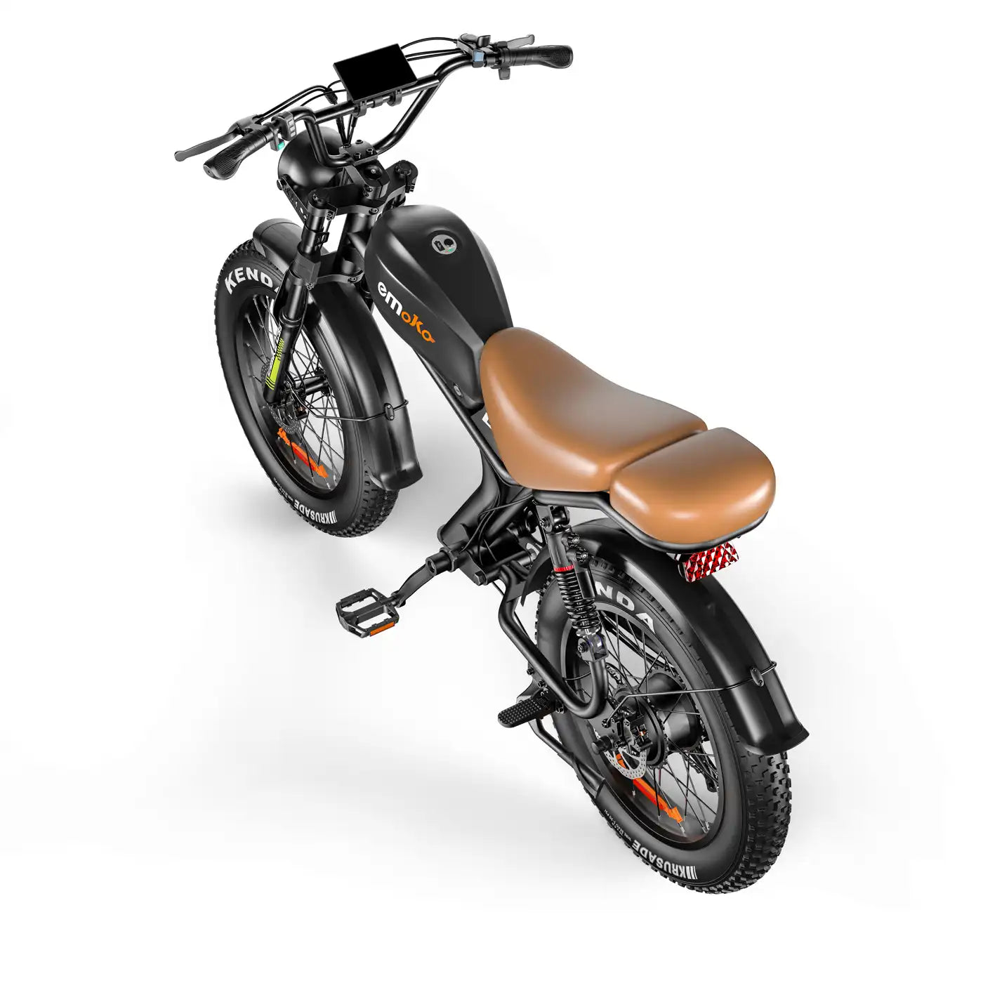 Emoko C93 48V 20AH Fast Moped-style Off Road full suspension Ebike 20 inch Fat Tire Dual Seat for adults