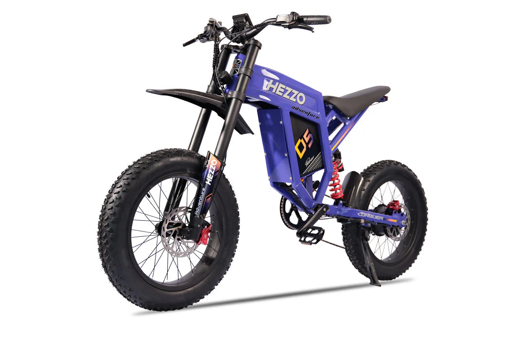 HEZZO D5 All-terrain Electric Dirt Bike 3000W High-Performance Motor 60V 35Ah LG Lithium Battery