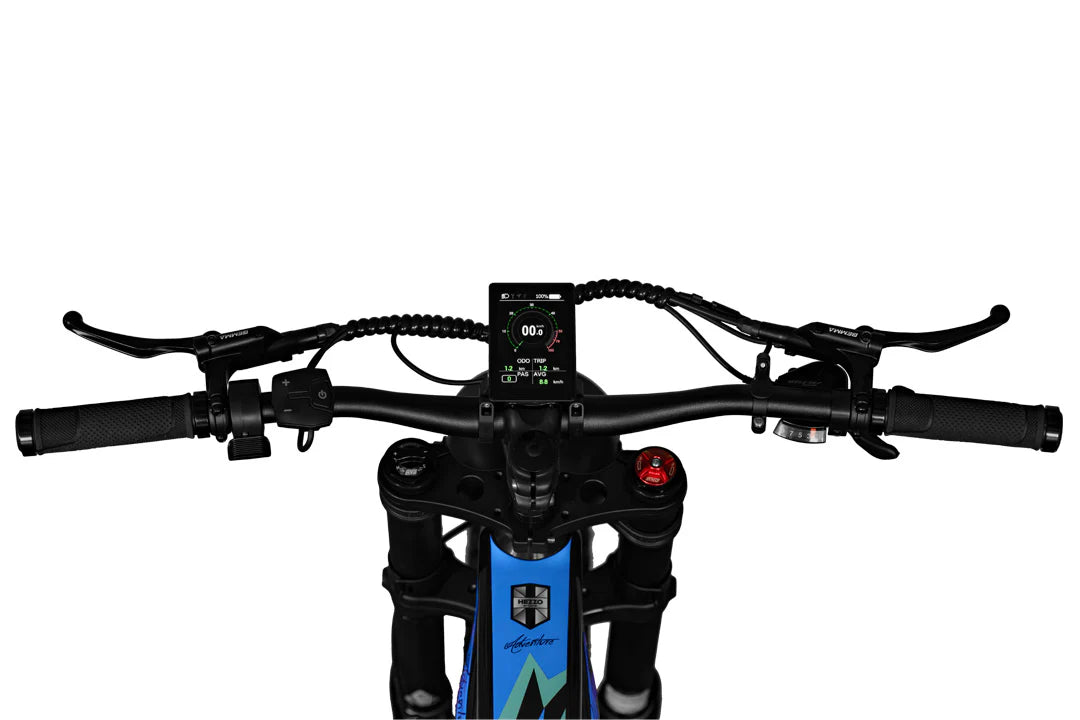 HEZZO K9 Carbon/Mid-drive Fat Tire Electric MTB 52V 21Ah Samsung Lithium Battery 1000W High-Performance Motor