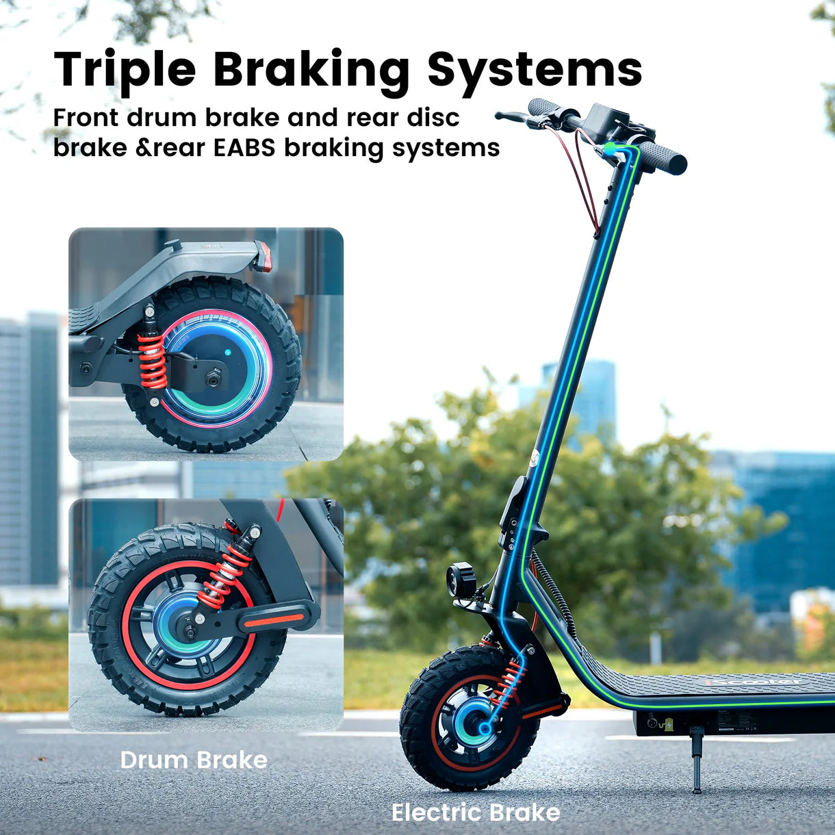 iScooter i10 Pro 800W Commuter Electric Scooter for Adult 48V 15AH