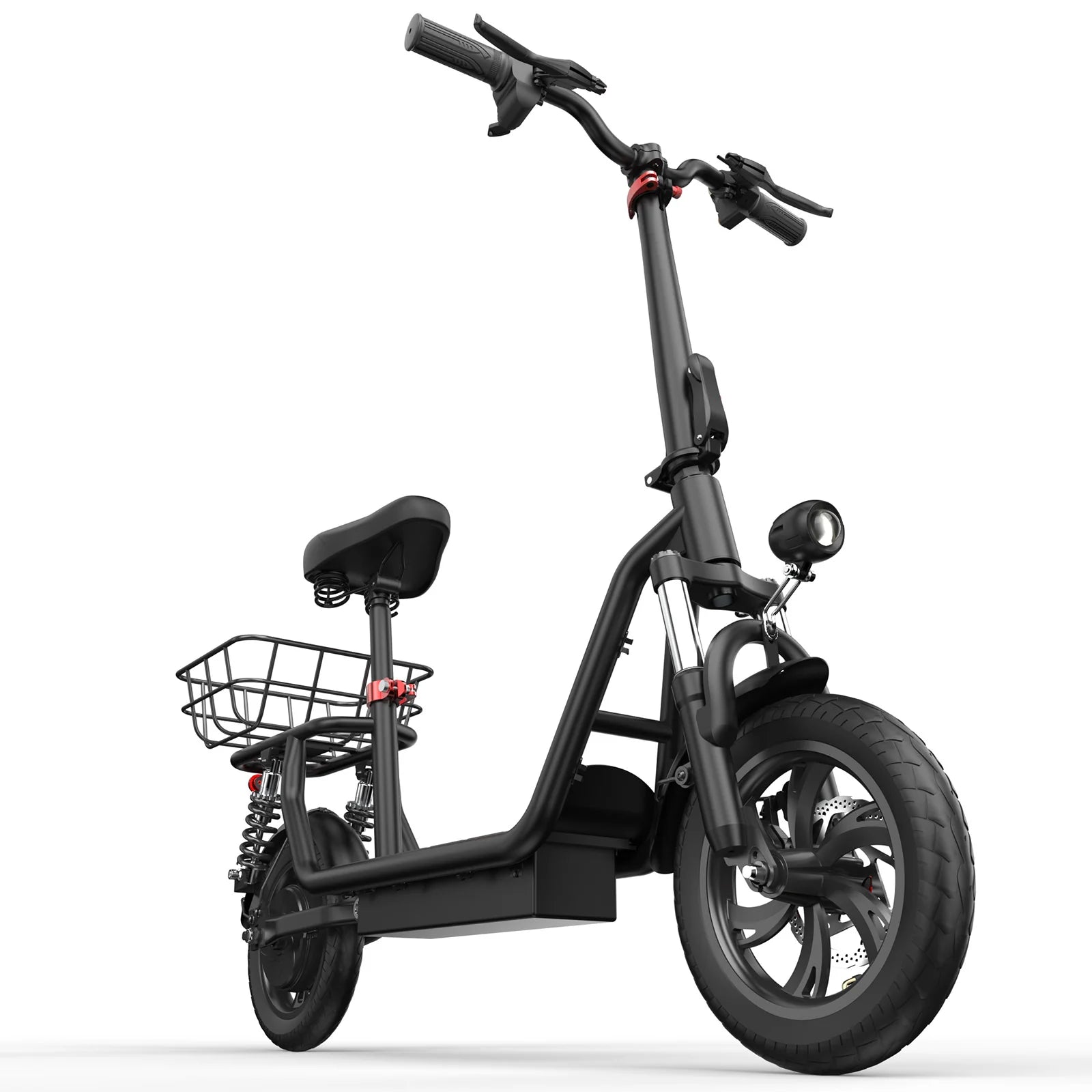 iScooter i12 500W Electric Scooter with Seat & Basket 25KMH