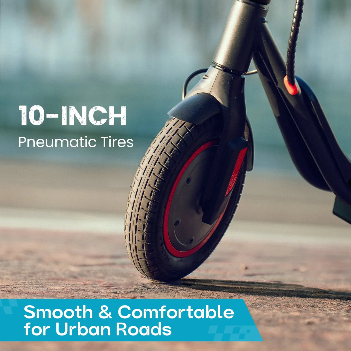 IScooter i9M 35kmh 500W Motor Power 10 inches Pneumatic Tires Foldable Commuting Electric Scooter