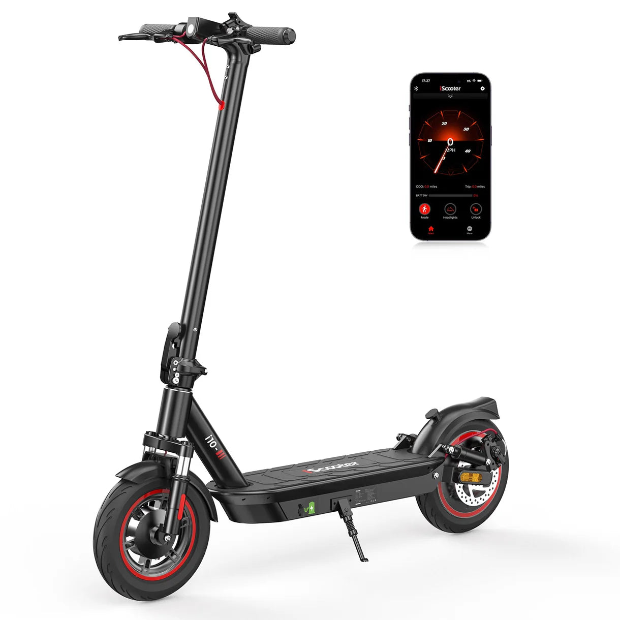 iScooter i10 Commuter Electric Scooter for Adult 42V 15Ah 650W 25 MPH