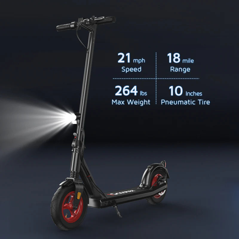 ISCOOTER I9S 10" Pneumatic tire Folding Commuter Electric Scooter 500W Motor 42V 10.4Ah Battery