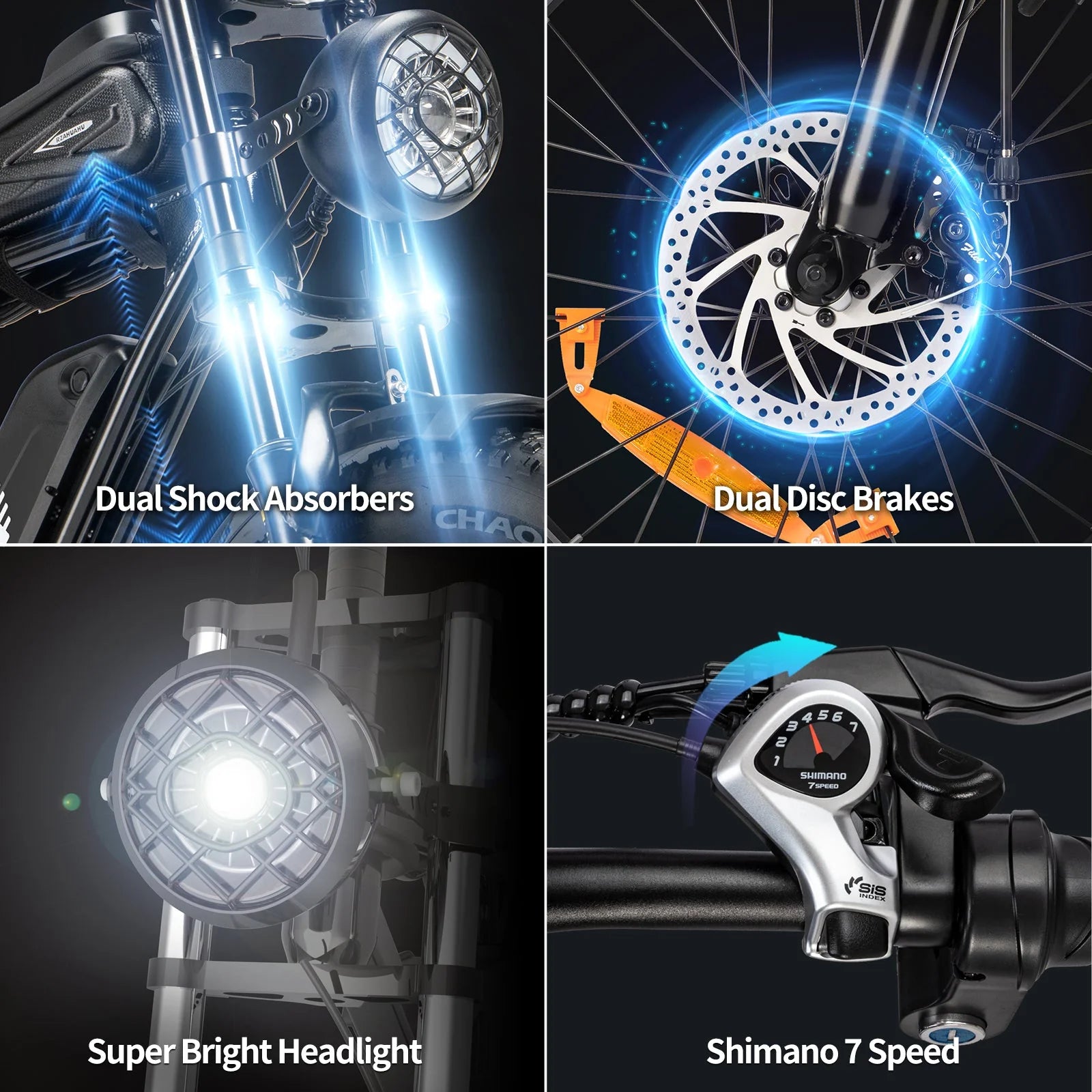 RIDSTAR YVY K20 Lite 1000W Fat Tire Electric Bicycle