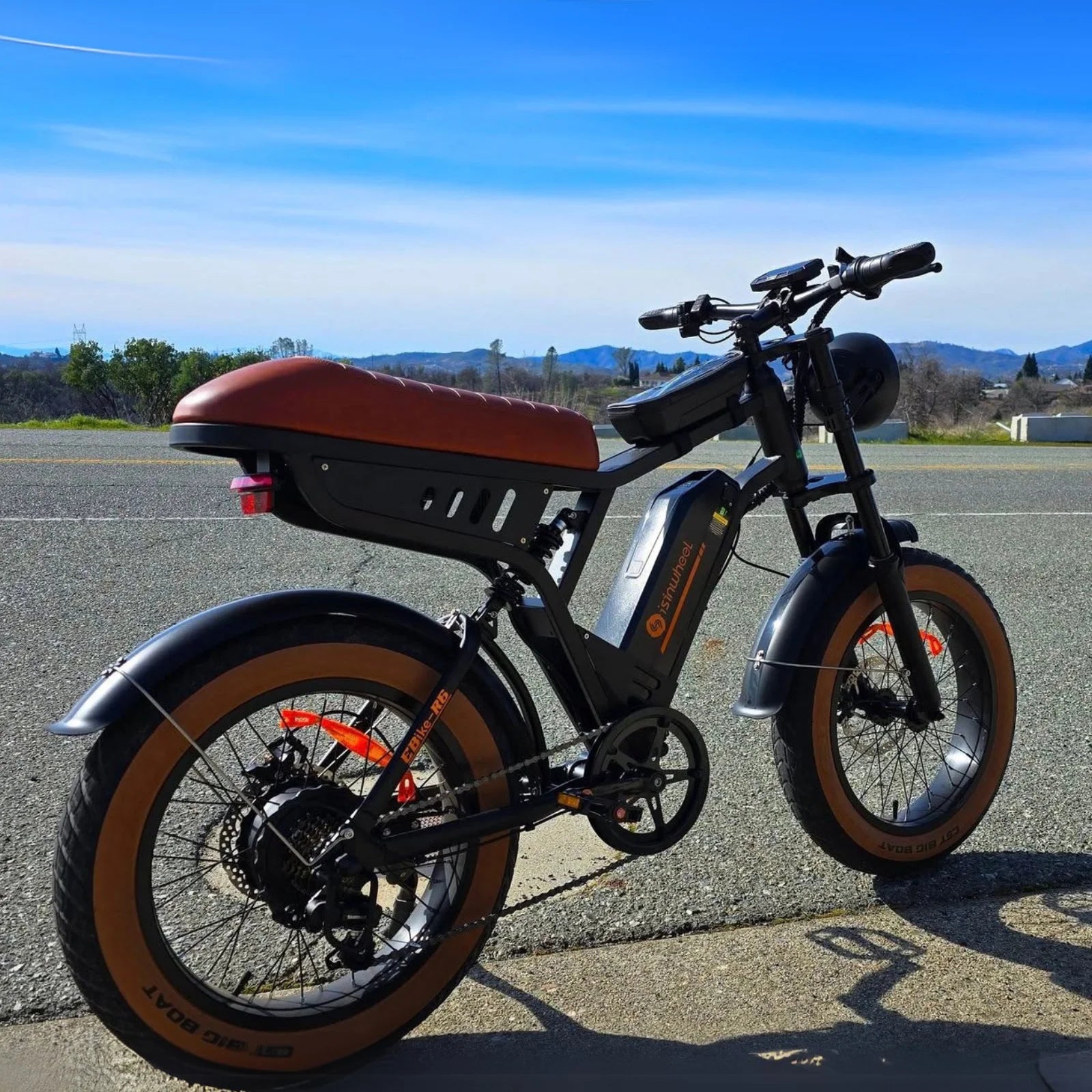 isinwheel R6 Retro Electric Bike 1000W 20*4" Fat Tires 48V 13Ah Battery