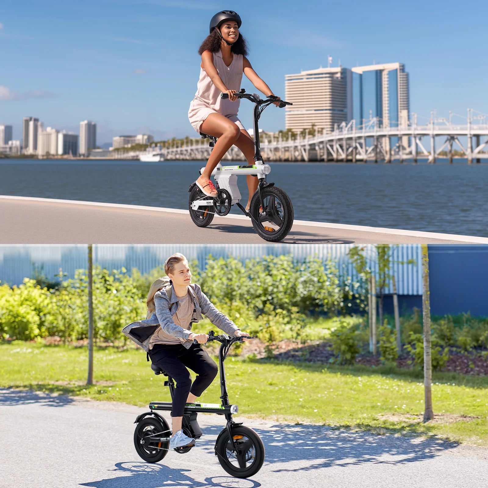 isinwheel U1 Folding Electric Bike for Adults and Teens 500w