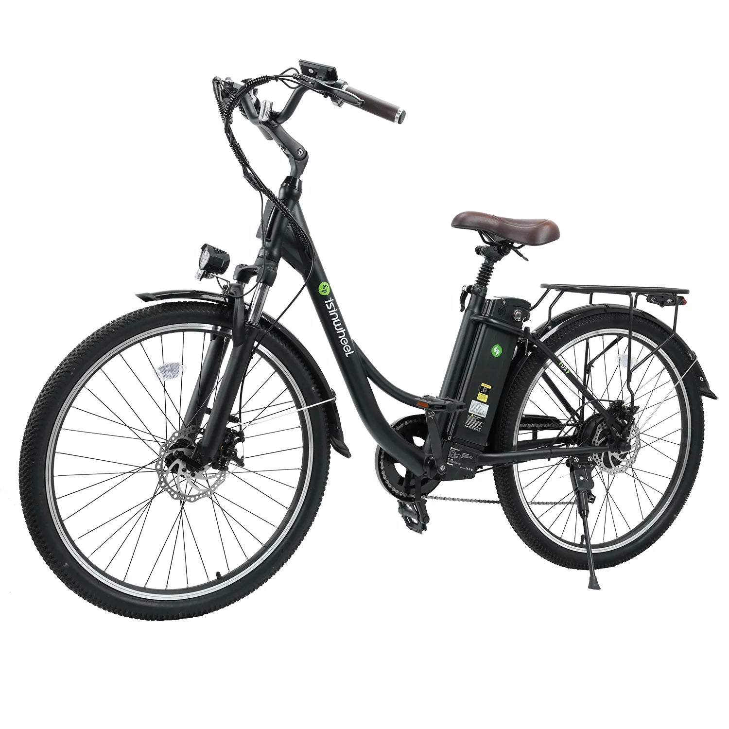 isinwheel U2 Electric Cruiser Bike 500W 26*1.9" MTB Tires 45 Miles Max Range