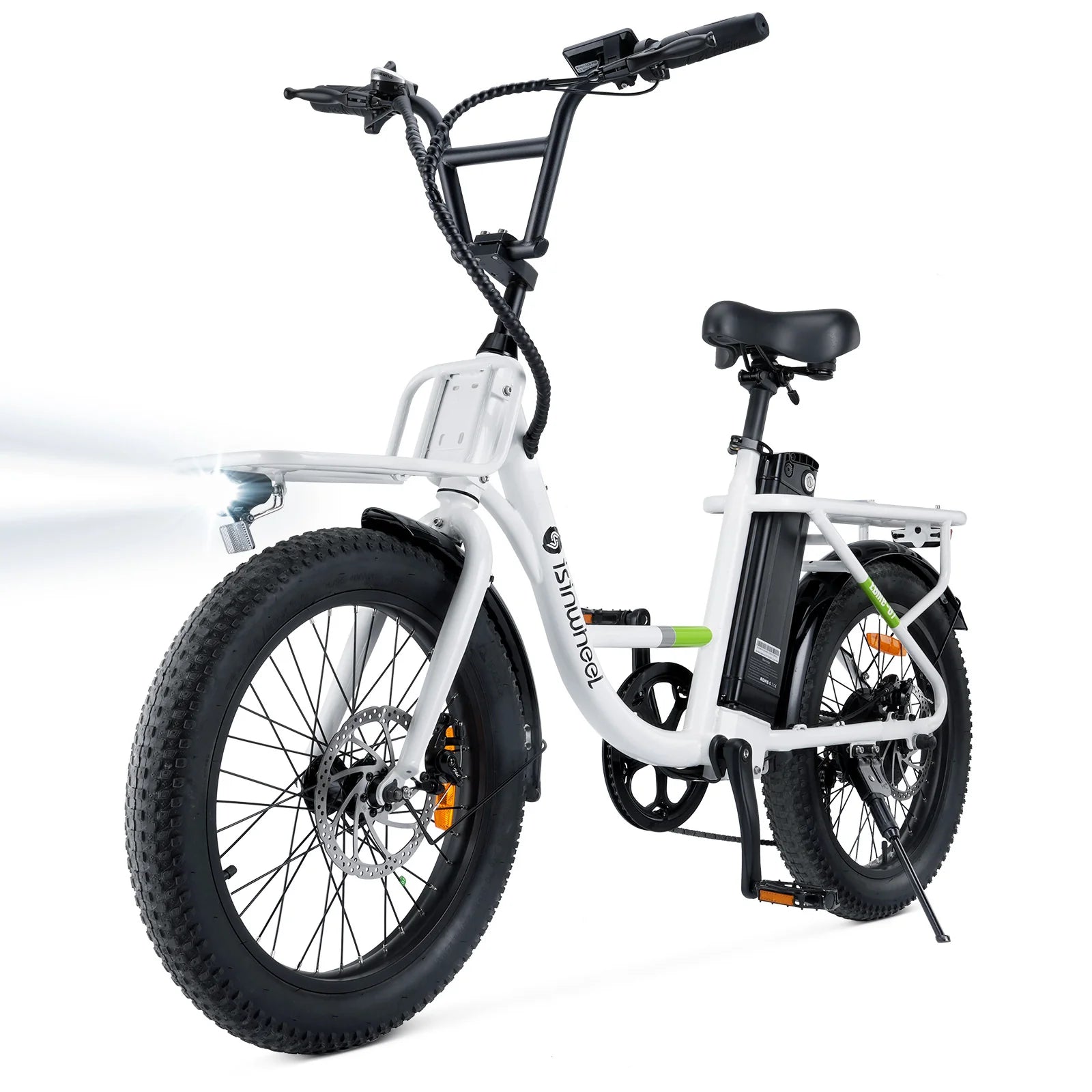 isinwheel U7 Cargo Bike 500W 20*3inch Fat Tires 80KM/50Miles Max Range