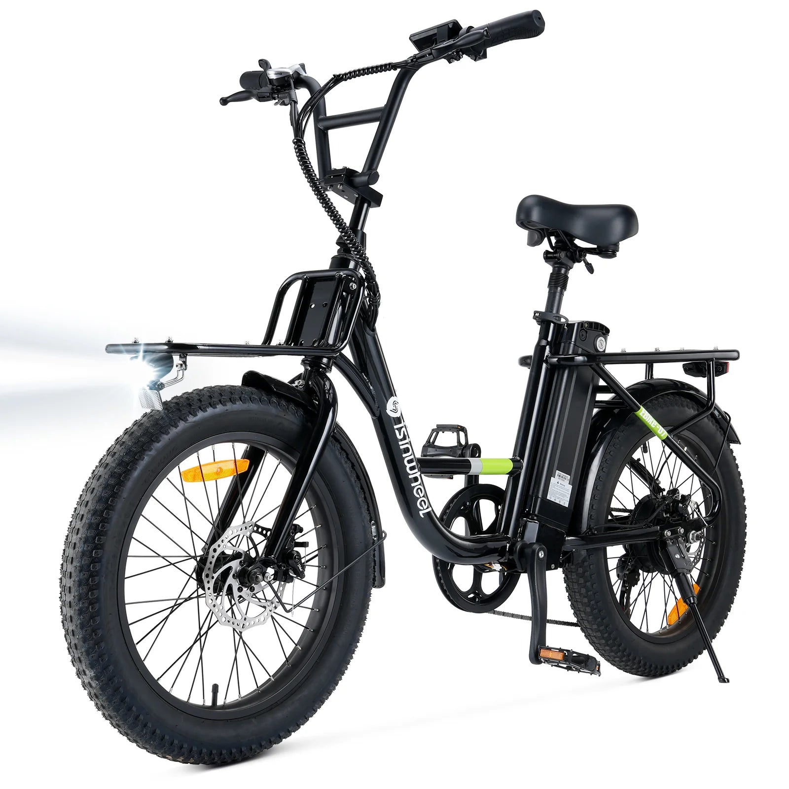 isinwheel U7 Cargo Bike 500W 20*3inch Fat Tires 80KM/50Miles Max Range