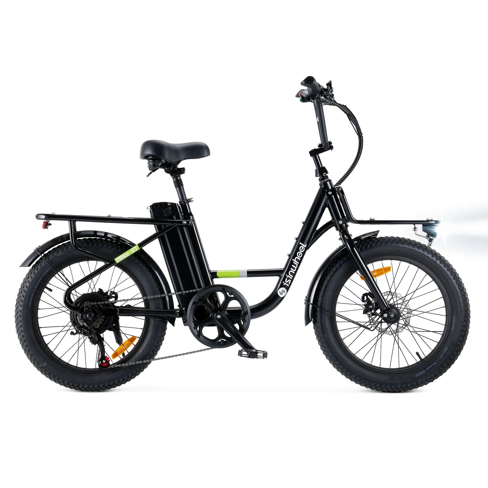 isinwheel U7 Cargo Bike 500W 20*3inch Fat Tires 80KM/50Miles Max Range