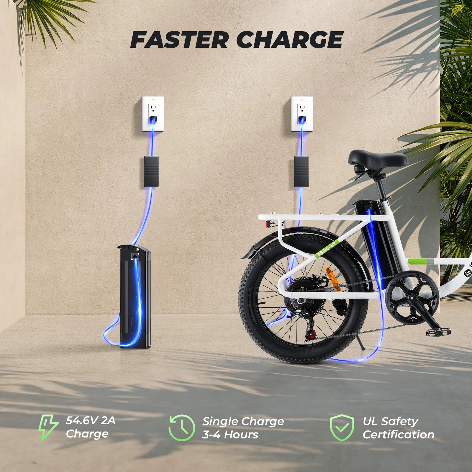 isinwheel U7 Cargo Bike 500W 20*3inch Fat Tires 80KM/50Miles Max Range