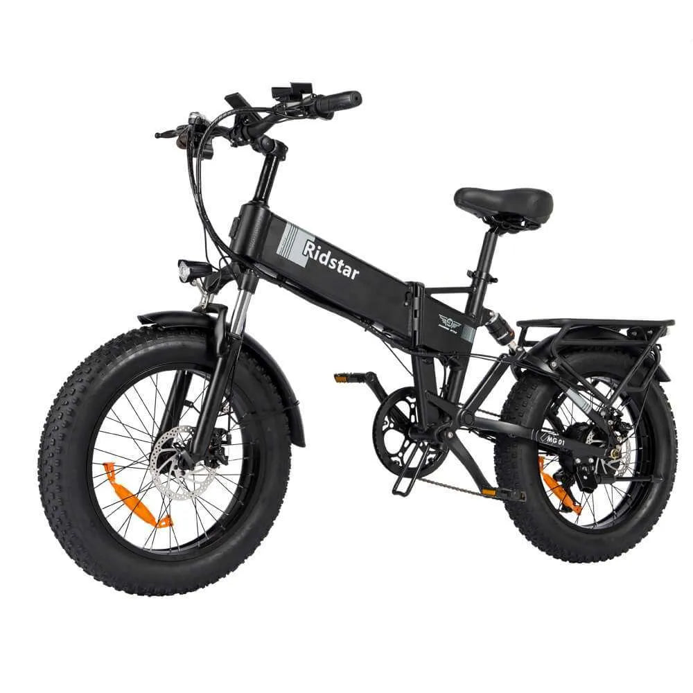 Ridstar H20 Foldable Electric Bike for Adults | 1000W Motor, 48V 15Ah Battery, 20" Fat Tire Ebike with Full Suspension