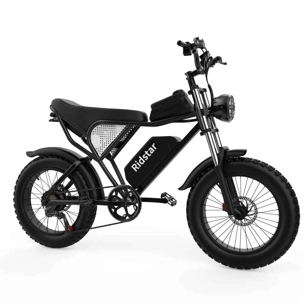Ridstar Q20 Electric Bike | 1500W Peak Motor, 48V 20Ah Battery, 20" Fat Tire Ebike for Adults