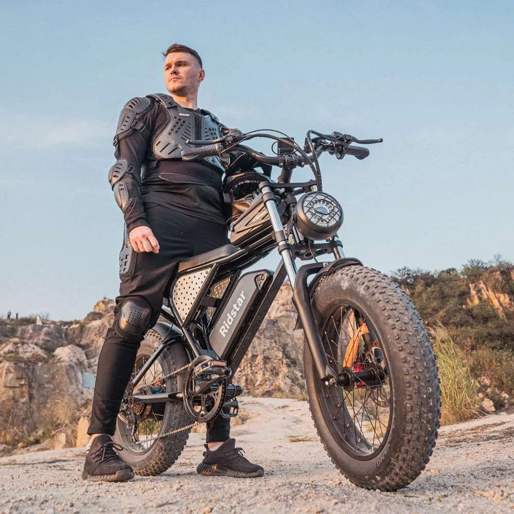 Ridstar Q20 Electric Bike | 1500W Peak Motor, 48V 20Ah Battery, 20" Fat Tire Ebike for Adults