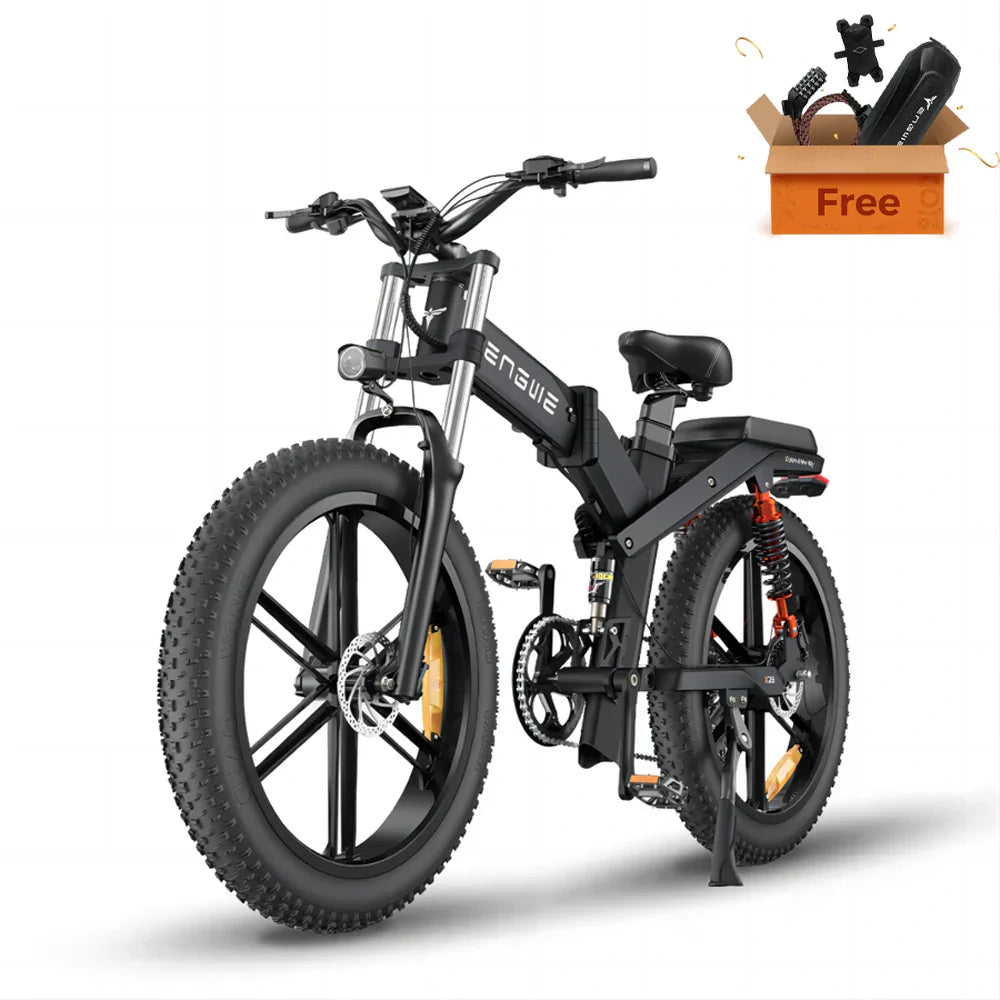ENGWE X20 20" Fat Tire Folding Electric Bike MTB 1000W (Peak) Motor 48V 22.2Ah Dual Battery