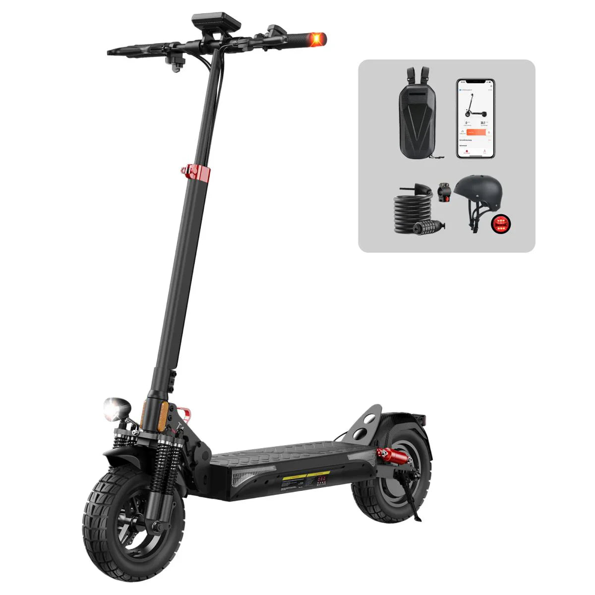 ISINWHEEL T4 10" Commuter Electric Scooter 1000W Motor 42V 12.5Ah Battery (ABE)
