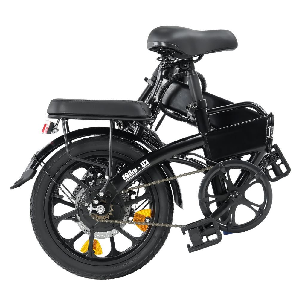 Bicicletta elettrica pieghevole ISINWHEEL U3 da 16", motore da 500 W, batteria da 36 V e 7,8 Ah