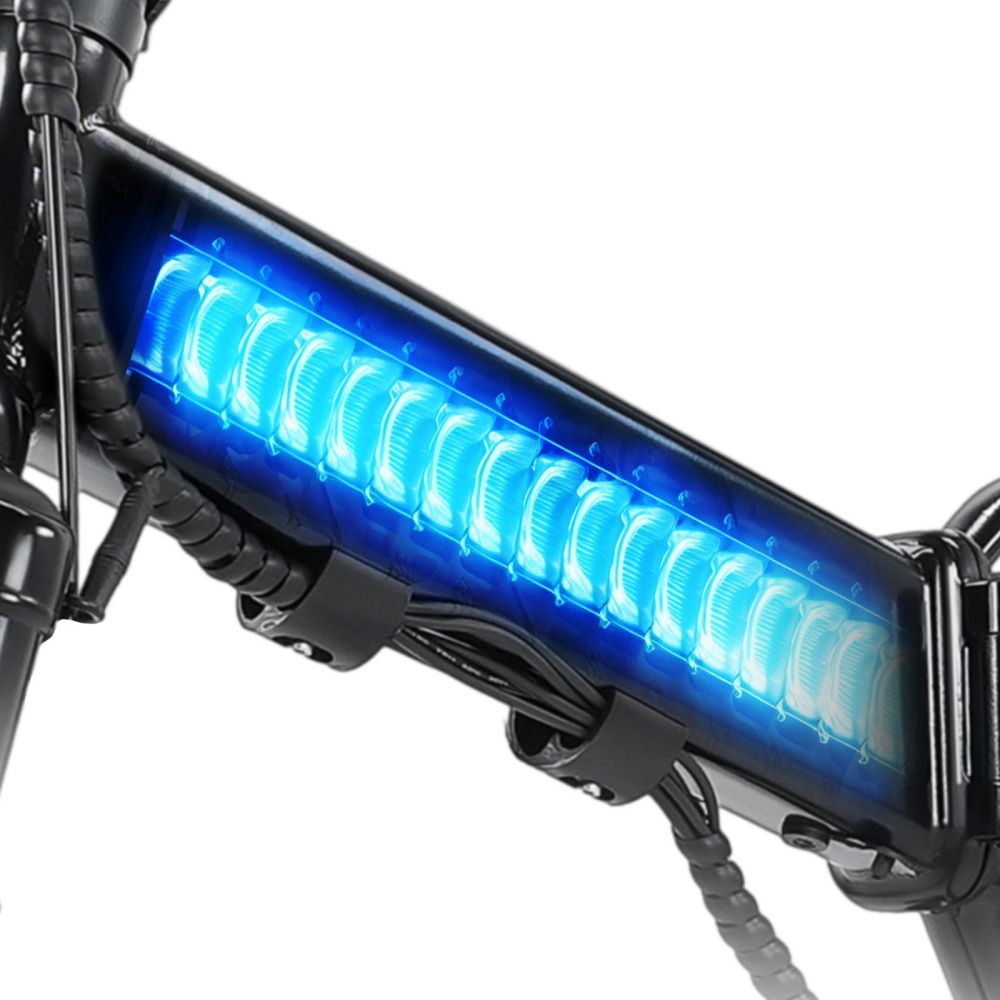 Bicicletta elettrica pieghevole ISINWHEEL U3 da 16", motore da 500 W, batteria da 36 V e 7,8 Ah