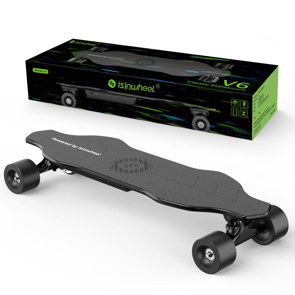 ISINWHEEL V6 Electric Skateboard with Remote Control 450W Motor 25V 2Ah Battery