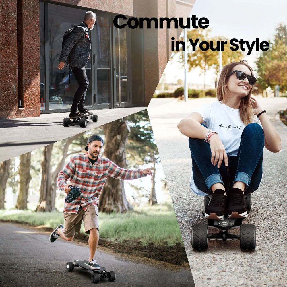 ISINWHEEL V8 Electric Skateboard 600W*2 Motor 37V 5Ah Battery