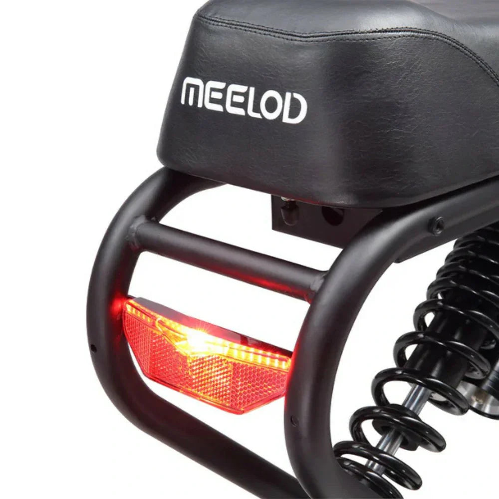 MEELOD DK300 MAX 20" Retro Moped Style Electric Bike 1200W Peak Dual Motors 48V 20Ah Dual Batteries