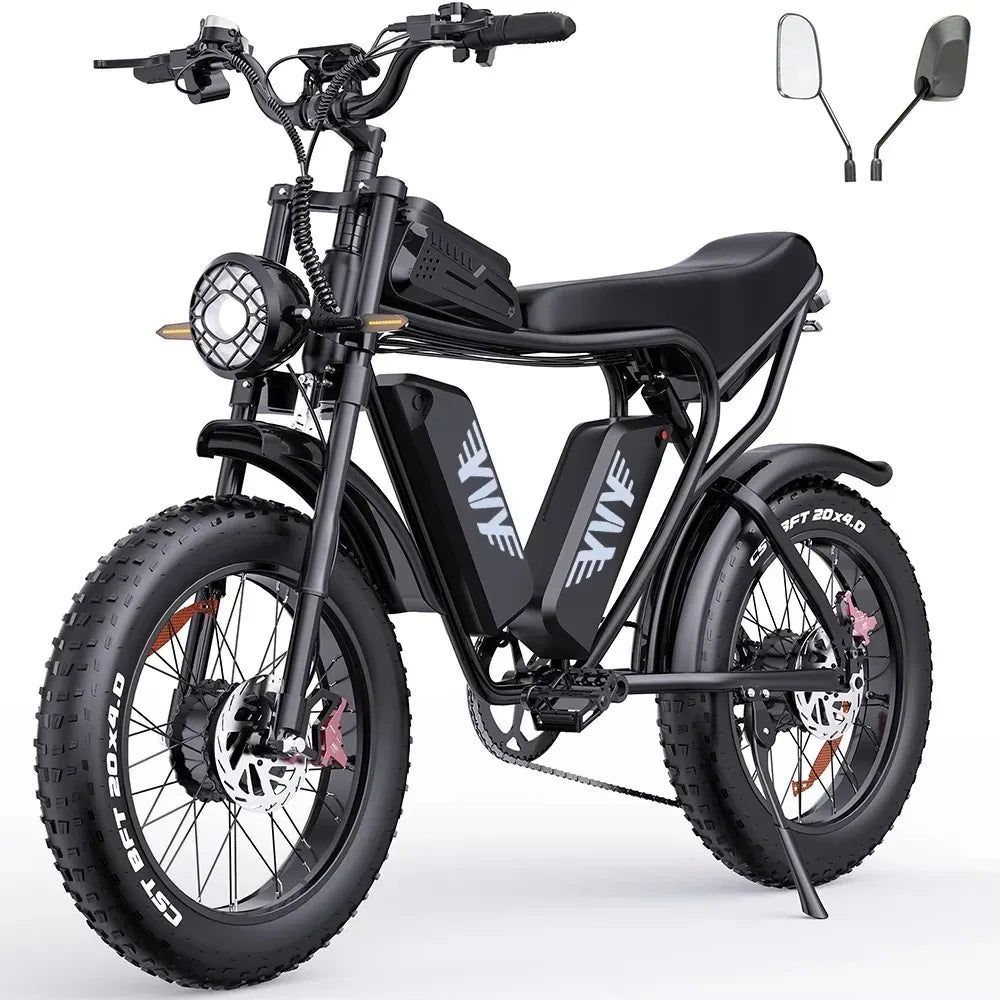 YVY C20 Max 2000W Dual Motor Fat Tire Electric Bike | 20" All-Terrain E-Bike