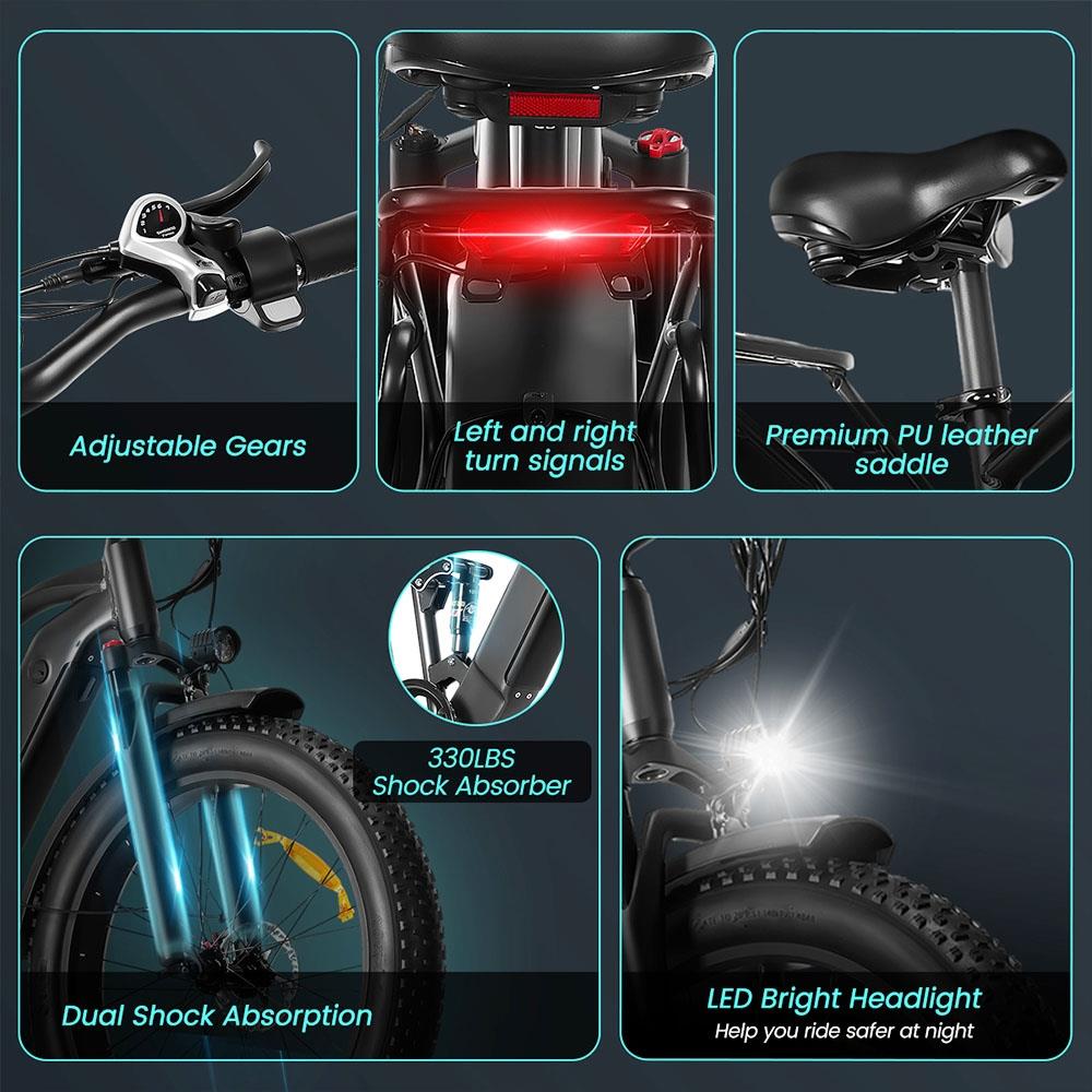 AILIFE X26B electric bicycle 1000W high-power 48V 13Ah battery