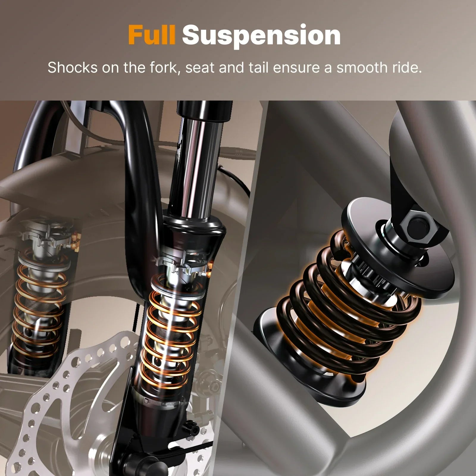 ISINWHEEL HyperX 14" Electric Scooter with Seat & Basket 700W Motor 48V 10Ah Battery