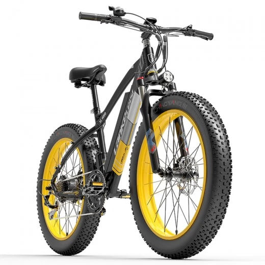 Mountain bike elettrica LANKELEISI XC4000 da 26" con pneumatici Fat, motore da 1000 W, batteria da 48 V e 17,5 Ah