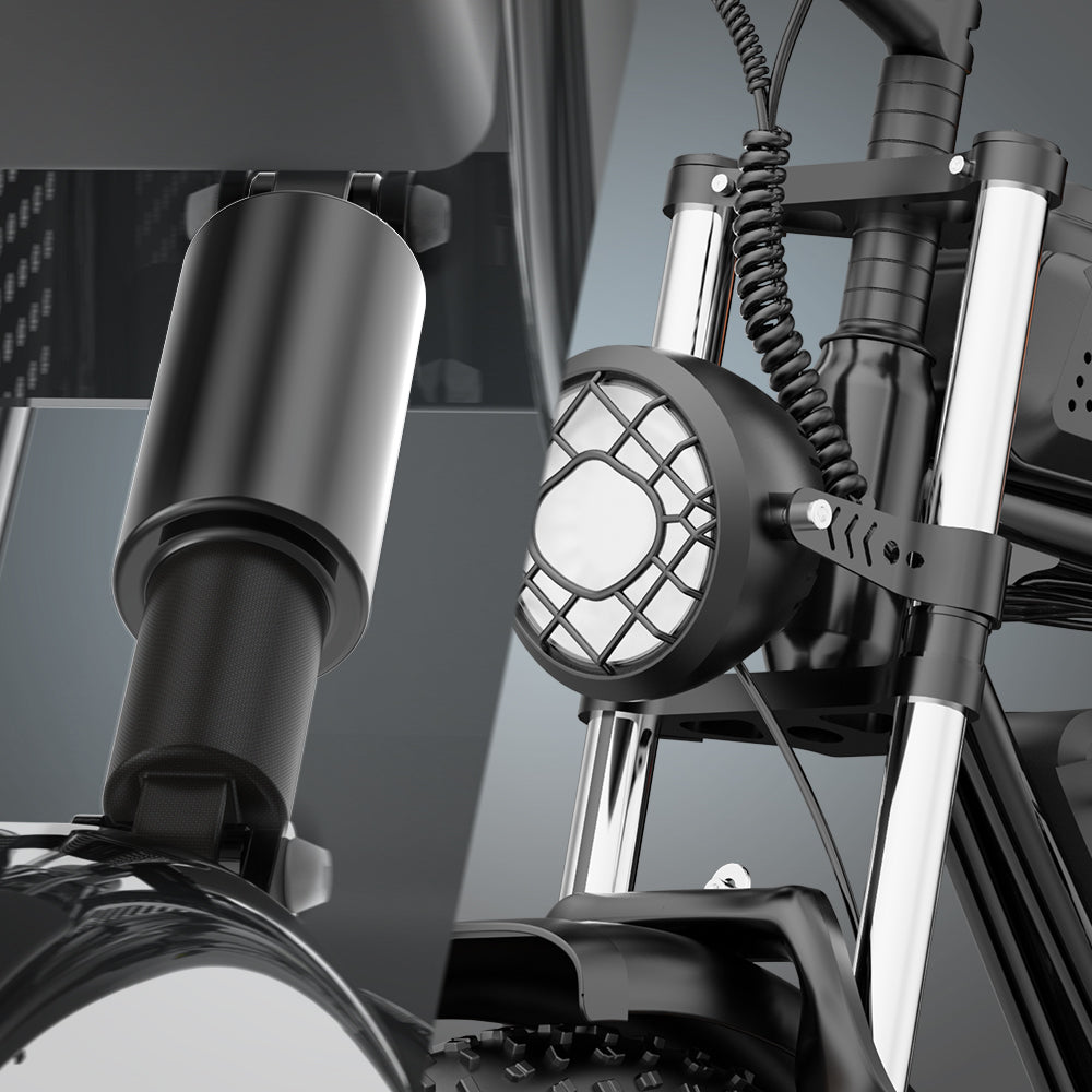 Ridstar Q20 large electric bicycle tires, 1000W motor, 48V 20Ah battery